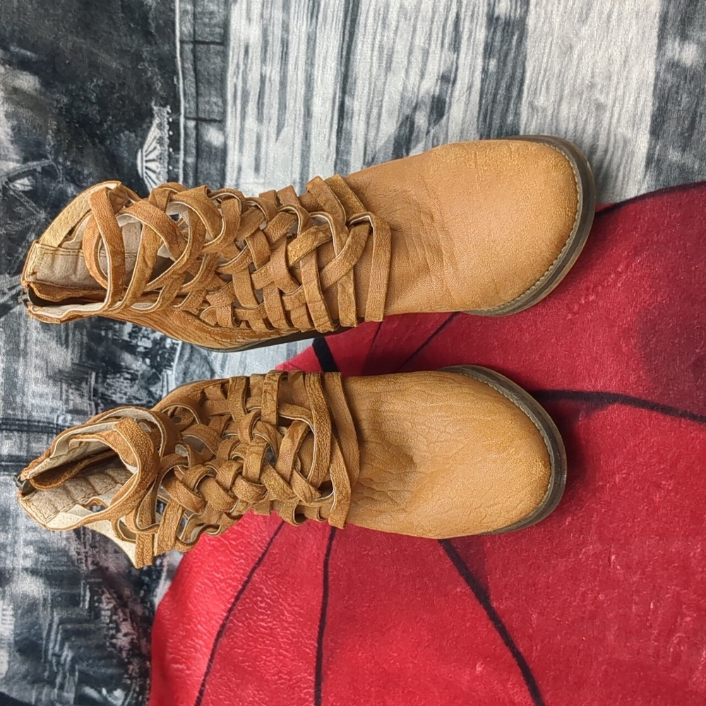FREE PEOPLE Womens Leather CARRERA Boots